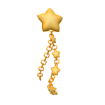 Shooting Star Aesthetic Gold Hair Clip
