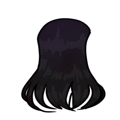 Back hair for my movie Roblox decal