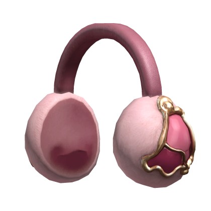 Pink and Gold Frostbell Earmuffs