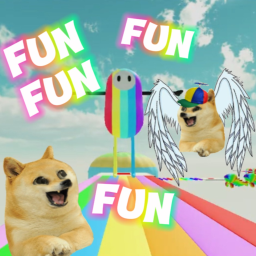 Mega Crazy Rainbow Fun Obby