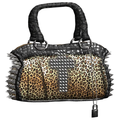 Harajuku Leopard Print Y2K women's shoulder handbags