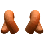 Orange Evil Gem Horns