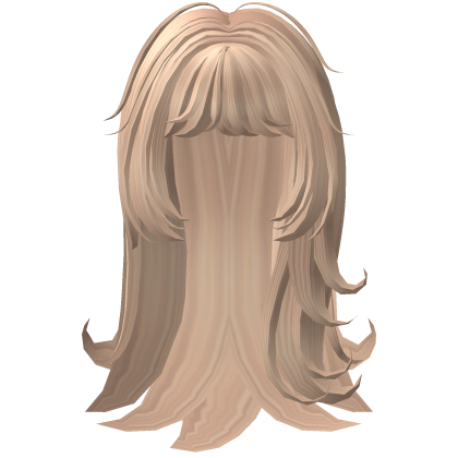 Long Flowy Cute Hime Cut in Blonde Roblox item
