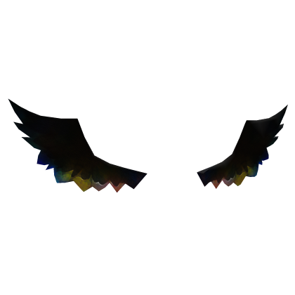 Dark Angelic Rainbow Wings