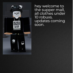 roblox clothes mall!