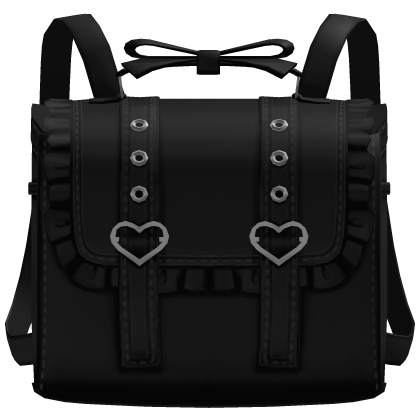3.0 kawaii ruffled randoseru backpack in black