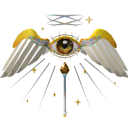 angel's gold eye wing staff