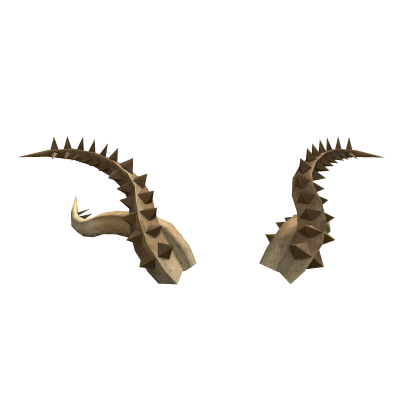 Bone Skeleton Spiked Horns 