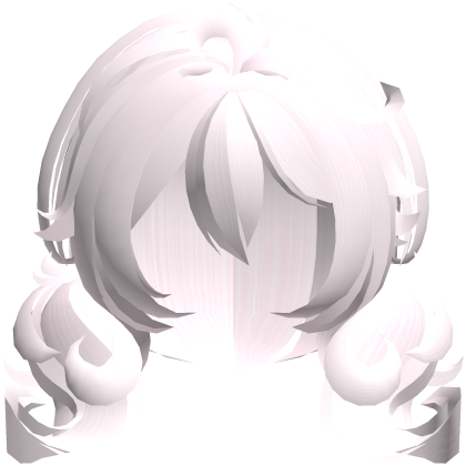 cute fluffy moe bob pigtails in light pink