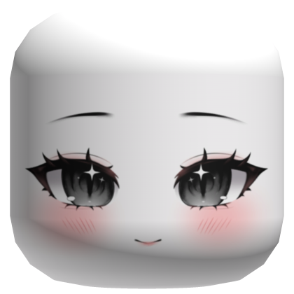 happy smug eyes kawaii cute moe chibi face Roblox item