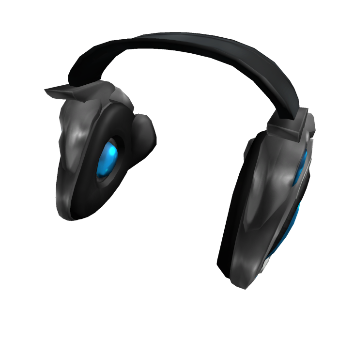 2000s Dark Frutiger Aero Headphones (Blue)