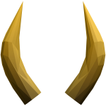 Yellow Long Shiny Horns