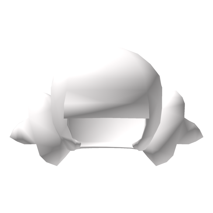 Low Poly Star Ponytails White