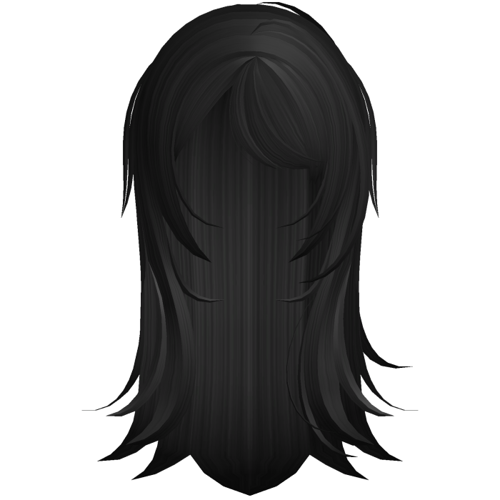 gothic fatal vampire messy wispy hair black