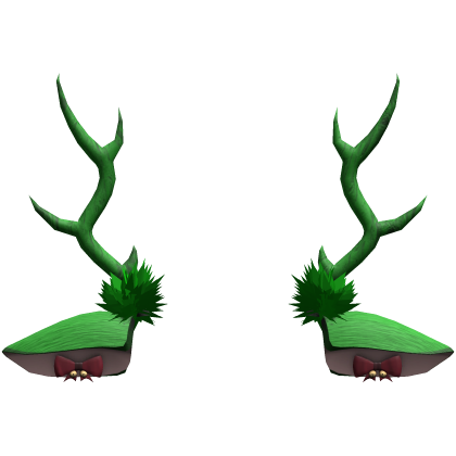 green christmas deer