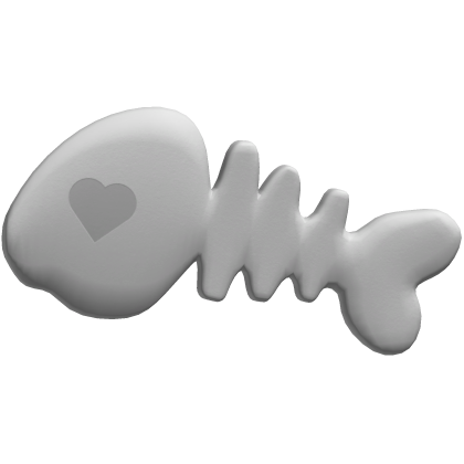 halloween cute white plastic fish bone