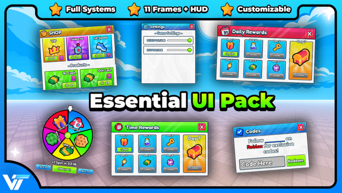 Essential Cartoon UI Pack preview 1