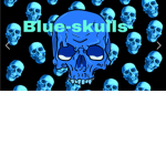 Blue-skulls-