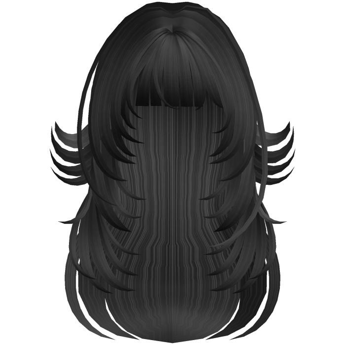 Black Wolf-cut Long Hair