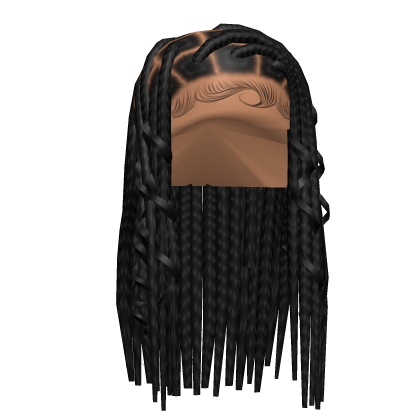 Side Part Boho Braids in Black Roblox item