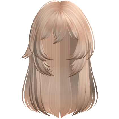 Long Straight Layered Wolf Cut Hair ♡ Blonde Roblox item