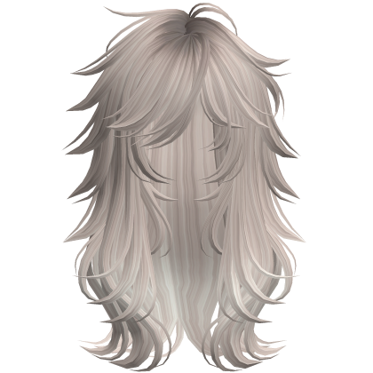 Scene Wispy Flared Wolfcut Silver