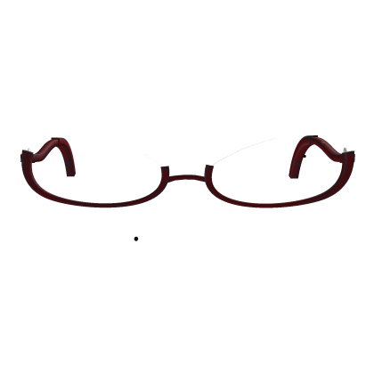 Low eye glasses + beauty mole (red)