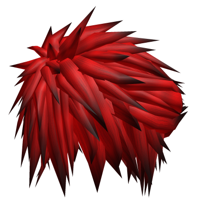 final fantasy cloud strife spiky hair in red