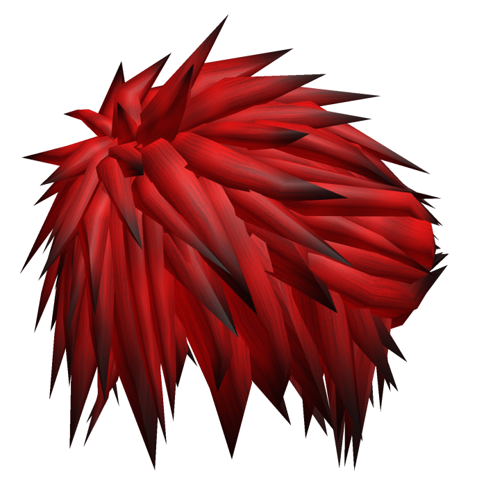 final fantasy cloud strife spiky hair in red