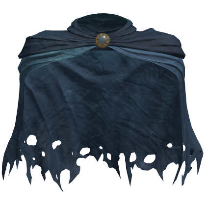 Worn Distressed Blue Paladin Cloak