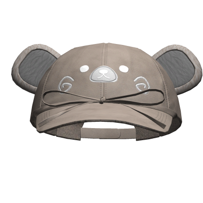 Kawaii Bear Cap W/ Bow Red