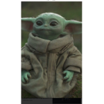 Baby Yoda in a cave cave:)