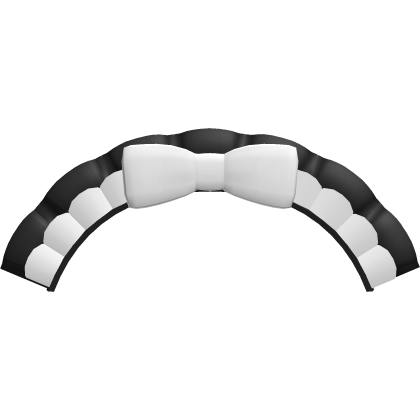 ♡︎ : pretty cute bow headband in black and white Roblox item
