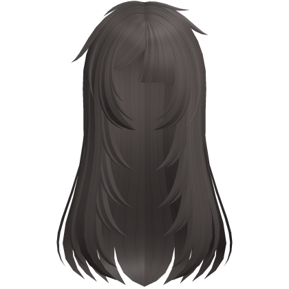 🖤 layered messy fallen angel hair in brown
