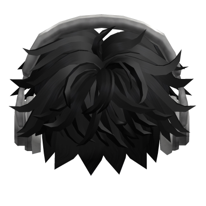 Emo Spikes Messy Boy Hair w/ Headphones (Black)v17 Roblox item