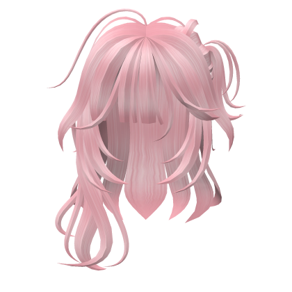 Cute Anime Gyaru Hair W Ponytail (Pink) Roblox item