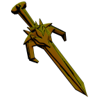 Legendary sword of vanity golden
