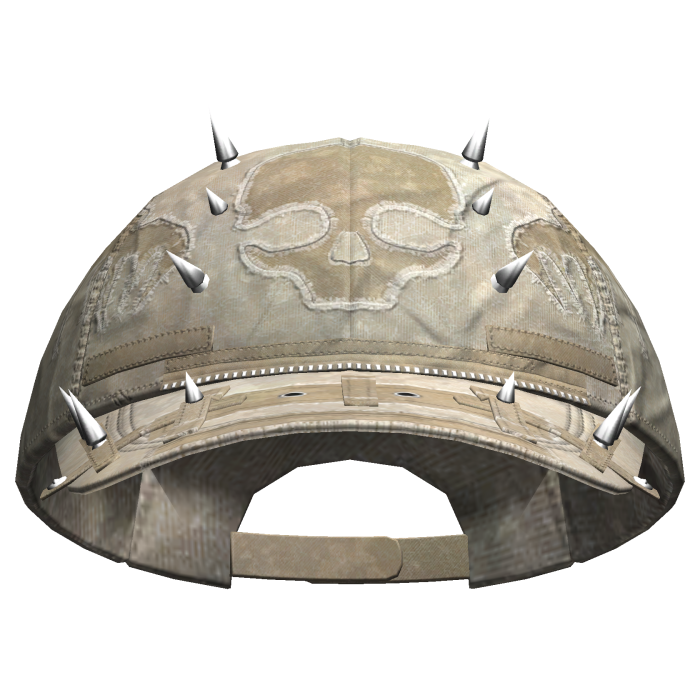 Punk Skeleton Pierced Cap Yellow
