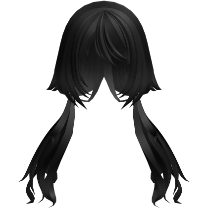 Long Wispy Moe Pigtails Black Roblox item
