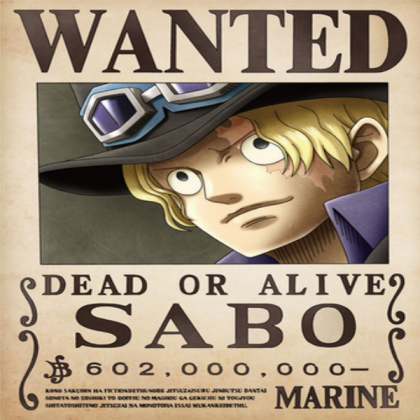 Sabo Wanted Poster Roblox decal