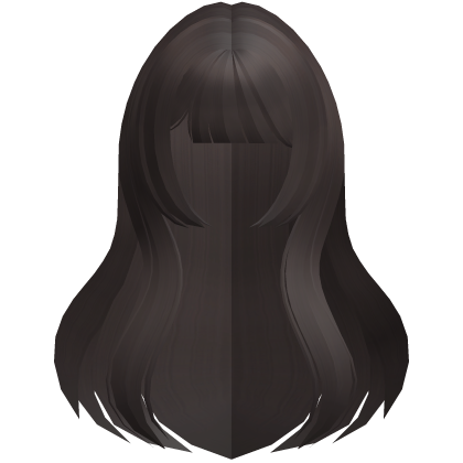 long straight hime anime hair brown