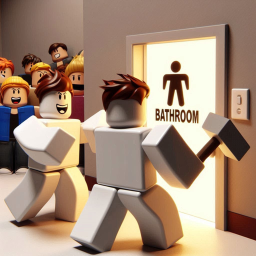 School Bathroom Line Simulator