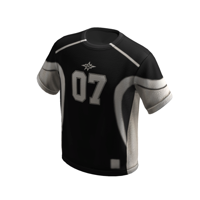 Y2K Streetwear 07 Soccer Jersey (Black)