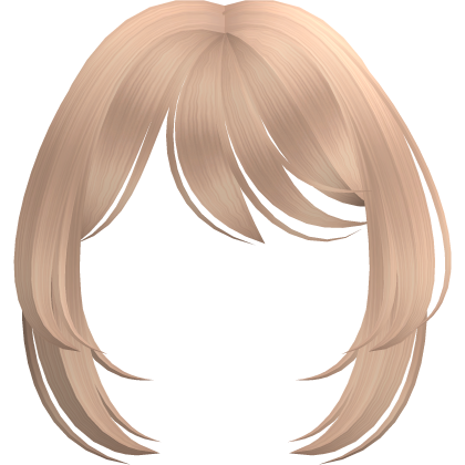 Blonde Cute Anime Messy Side Bangs Roblox item