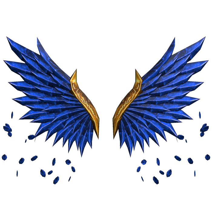 Blue and Gold Wings