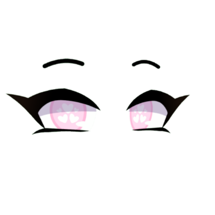 Cute pink anime eyes Roblox decal