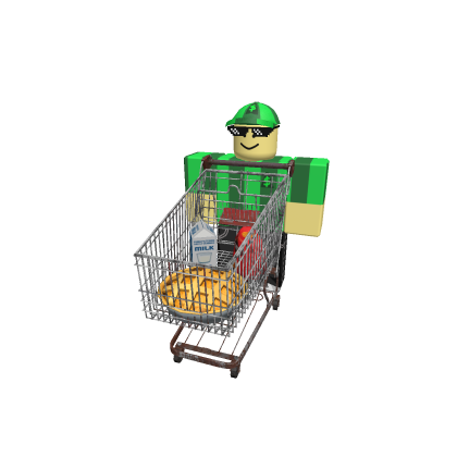 Me with the shopping cart