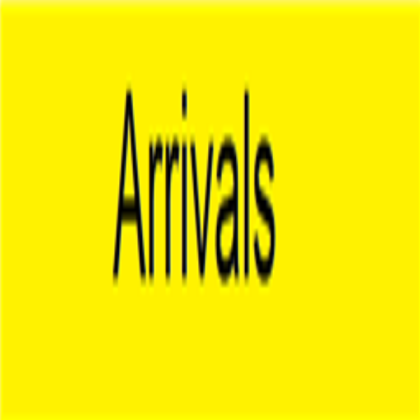 Arrivals sign luton airport Roblox decal