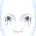 [Transparent] Reflective Tears V.3 - Dark Blue