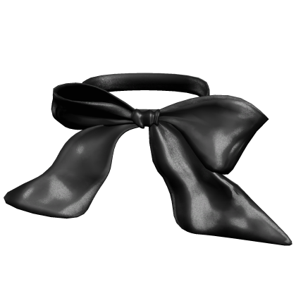 Delicate and Dainty Neck Bow in Black Roblox item